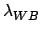 $\displaystyle \lambda_{{WB}}^{}$